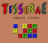 Tesserae title screen for Sega Game Gear